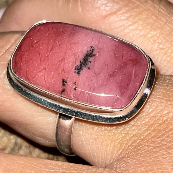 Burgundy Mookaite Ring Size 9 - Picture 4 of 11